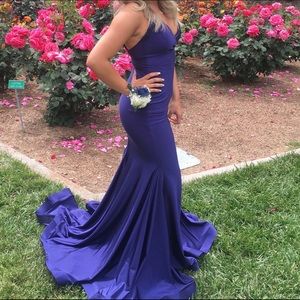 Blue prom/bridesmaid dress
